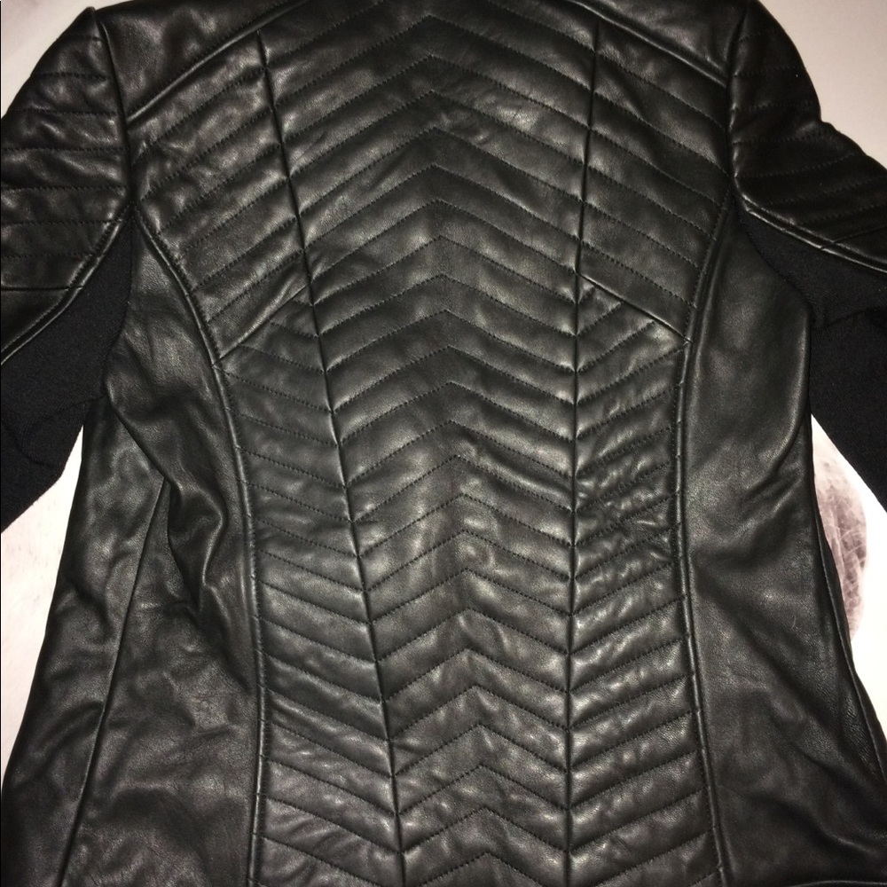 Beautiful Badgley Mischka soft leather jacket new